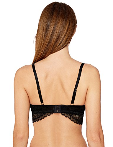MOMANDA Women's Underwire Lace Nursing Hands-Free Pumping Bra Black 36DD - Thumbnail 5