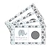 Paper Clever Party Baby Shower Games Elephant - 28 Cards - Fun Scratch Off Game Guest Activities to Reveal Prizes, Safari Favors Ideas Prince Theme Blue and Grey