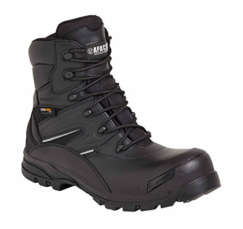 high leg zip safety boots