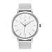 WRISTOLOGY Olivia - 2 Options - Womens Watch Lines Silver Boyfriend Ladies Stainless Steel Metal Mesh Strap Band