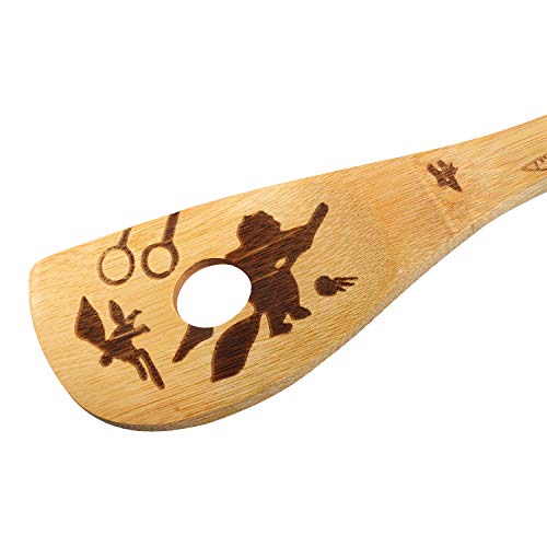 Organic Bamboo Spoons Cooking & Serving Utensils Burned Wooden Spoon Carved Spatulas Kitchen Utensil - //coolthings.us