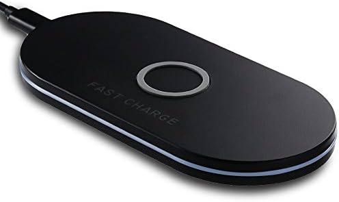 Fast Wireless Charger,WOWOGO Qi Wireless charging pad for iPhone X,iPhone 8/ 8 Plus,Samsung Galaxy S8/S8 Plus/S7/S7 Edge/S6 Edge+/Note 8/Note 5 and All Qi-Enabled Devices (Black)