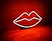 KUKUU Neon Light Sign Decor Lip Kiss Real Glass Handmade 16