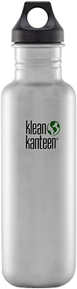 Klean Kanteen Classic Water Bottle, Brushed Stainless, One Size