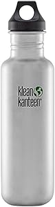 Klean Kanteen Classic Water Bottle, Brushed Stainless, One Size