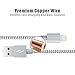 Marchpower(TM), iPhone Charger, 2Pack 6FT Tangle-free Nylon Braided lightning to USB Cable, Quick Data Syncing and Charging wire for iPhone 5 5s 6 6s Plus 7 iPad Air Mini iPod Nano Touch (Silver Gray)