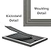 Icona Bay - 4x6 Picture Frames - Gray, 6 Pack - Beautifully Detailed Molding - Contemporary Picture Frames - Wall Mount or Table Top - Inspirations Collection