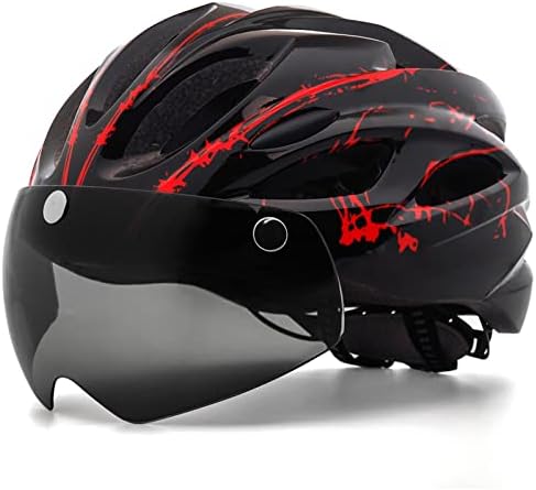 amazon mens bike helmet RaMokey for Men and Women, Lightweight Cycle Helmet with LED Light Magnetic Goggle Sun Visor, Mountain & Road Bicycle Helmets for Adult Cycling Adjustable Size 57-62cm This bike helmet men women comes with detachable magnetic goggles shield can be used as a sunglasses which can provide UV400 protection TurboSke Skateboard Helmet, BMX Helmet,