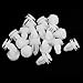 uxcell 20 Pcs Plastic White Rivet Door Panel Clips Fastener for Vehicle Truck