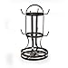 Gourmet Basics by Mikasa 5158729 Metal Rotating 8-Cup Mug Tree, Antique Black