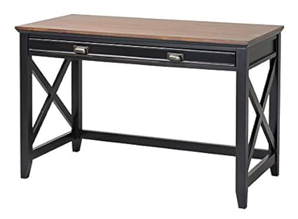 Amazon Com Wood Desk With Drawer Rectangular Writing Desk With