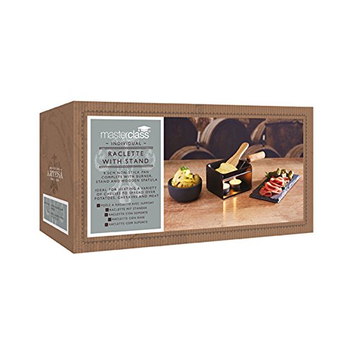 Raclette - Individual - 9.5cm Non Stick Pan with Burner & Stand - Gift Boxed