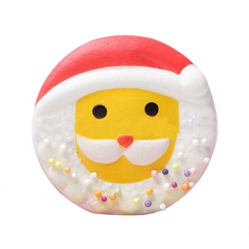 POTENCO Cute Cartoon Desktop Decoration Christmas Slow Rising Squeeze Gift Cream Scented Decoration Mini Display Ornament (B)