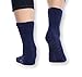 Pembrook Non Skid Socks, 4-Pairs (2 Navy/2 Pink) Chenille Material Hospital Slipper Socks for Medical Patients, Adults, Men, Women - Unisex Design, Skid Resistant, Maximum Traction Grip