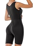 HelloTem Women Full Body Shaper Sport Sweat Neoprene Enhancing Bodysuit