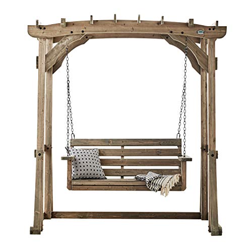 Backyard Discovery 1906624 Odessa Pergola Swing, Brown