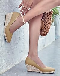 Ruanyu Women's Platform Espadrilles Wedge Sandals