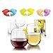 The ORIGINAL Shark Mark Silicone Drink Markers Wine Glass Charms