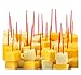 Red Plastic Toothpicks, 300 Small Food Picks, 2.5