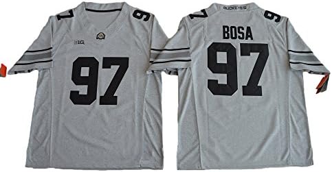 Men's #97 Bosa Ohio State Buckeyes College Football Jersey - Gridion Grey XL