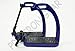 PRO IRON GEAR Navy Blue Peacock Stirrups Horse Equestrian Safety FILLIS Stirrups (4.75 inch)thumb 2