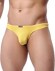IKINGSKY Men's Silky Thong Sexy T-Back Mens