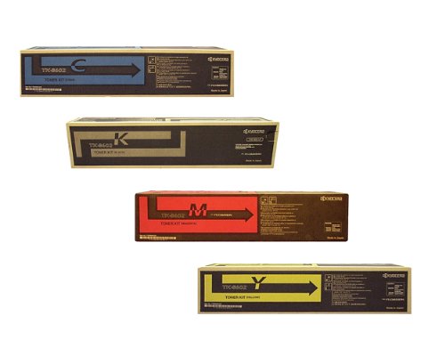Genuine Kyocera Mita TK8602K TK8602C TK8602Y TK8602M HIGH YIELD TONER SET BCYM LJ FS-C8650/8650DN Sealed In Retail Packaging. + a FREE $25 Restaurant Gift Card