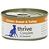 Thrive-Cat-Food-Complete-Chicken-and-Turkey-Pack-of-6 Thrive Cat Food Complete Chicken and Turkey, Pack of 6, 75 g