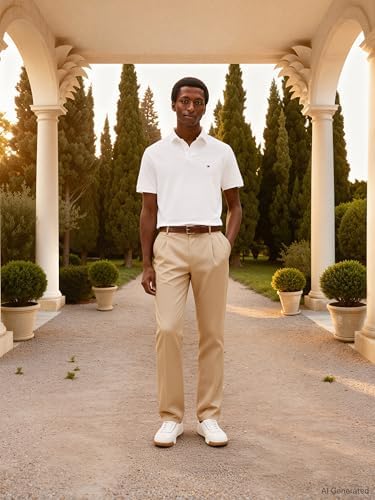 Maglietta Polo Maniche Corte Uomo 1985 Regular Fit, Bianco (White), L — foto 3 di 5