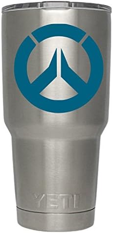Overwatch Decals for Yeti cups TEAL (Tumbler not included) - Sticker for Tumbler - Decals for tumblers - Cup Decals - Mug Decals - Car Sticker - Car Decal - Window Sticker - Auto decals - (Teal)