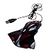 HDE USB Blackbird Fighter Jet Design Mouse LED Light Up Optical Scroll Mouse for PC and Mac (Black)
