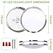 hykolity 18 Inch LED Ceiling Light, 30W [240W Equivalent] 2200lm 4000K BN Finish Dimmable Saturn Flush Mount Ceiling Light, ETL Listed for Kitchen, Bedroom, Restroom, Walk in Closet