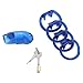 MSemis Men's Lightweight Medical Grade Resin Cone Birdcage Briefs Thong (Blue)