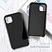 iPhone 11 Pro Case 5.8 inch FLOVEME Liquid Silicone Gel Rubber Soft Protective Mobile Phone Case Compatible with iPhone 11 Pro 2019 Soft Flannel Lining Shockproof Basic Phone Cover (Black)