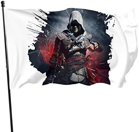 Yjxcnjd Mcjhb Assassins Creed Garden Flag Personality Stylish and Colorful 3X5 Ft Flag