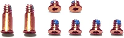 ICTION Bottom Case Screws Set for Apple Macbook 12" A1534 2016 2017 Rose Gold