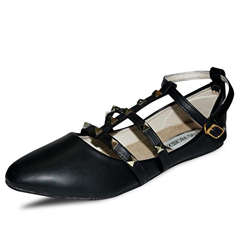 anand archies artificial leather black bellies for girl's & women's (aa-391)