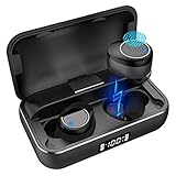 ODOMY True Wireless Earbuds Bluetooth 5.0 Headphones One-Step Pairing with Touch-Control Operation IPX5 Waterproof 180 Hours Standby Superior Metal Charging Case Noise Isolation Build-in Mic