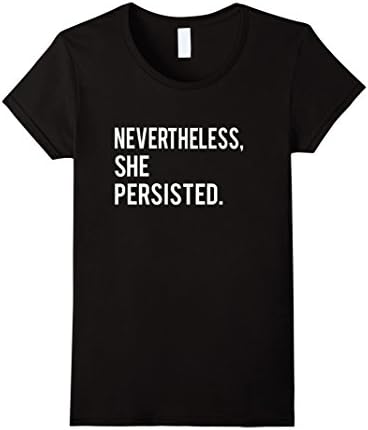 Women's Nevertheless She Persisted Elizabeth Warren Sessions Debate Large Black