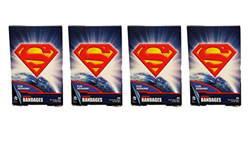 80ct Superman Adhesive Bandages! DC Comics