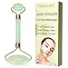 Jade Roller for Face, Jade Facial Roller, Gua Sha Scraping Massager, Anti-aging 100% Natural Facial Jade Stone Set - Face Eye Neck Beauty Roller For Slimming & Firming