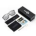 Sunglasses for Men-wearpro Polarized Vintage Men`s Sun Glasses WP1003 (Black/Gun) (Silver)
