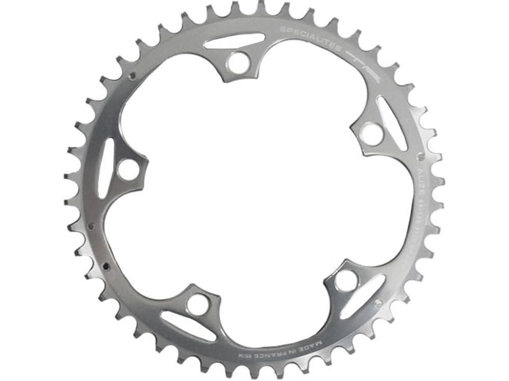 Spécialités TA Alize 130pcd 9/10 Speed Chainring, Silver, Outer 56t — image 1