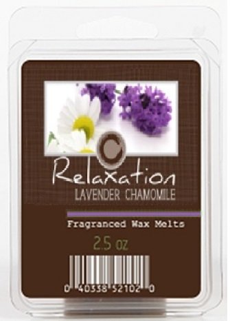 Hosley Candle Company Lavender Chamomile (Relaxation) Scented Wax Cubes / Melts - 2.5 oz. Hand poured wax infused with essential oils