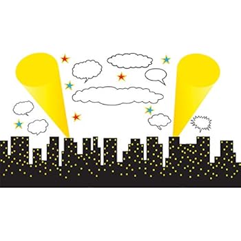 Teacher Created Resources Superhero Cityscape Bulletin Board (TCR5693)