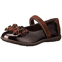 Jumping Jacks Valerie Ballet Flat (Toddler/Little Kid/Big Kid), Brown/Brown Suede, 8.5 M US Toddler