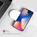Asunflower Wireless Charger Dual Charging Pad Fast Charge Double Charger Auto Disconnect Charger for Apple Watch and iPhone X, iPhone 8/8 Plus, Galaxy S6/S7 Edge/S8/S8+ Smart Device Wireless Charge