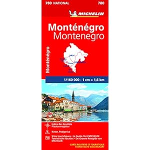 MONTENEGRO 11780 CARTE ‘ NATIONAL ‘ MICHELIN KAART