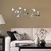 Alrens_DIY(TM) Live Love Laugh Butteryfly DIY Acrylic Removable Decorative Mirror Surface Crystal Wall Stickers 3D Home Decal Room Murals Wall Paper Decor Gift