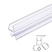 KINGRAN Frameless Shower Door Bottom Seal, Fits 3/8” x 36” Swinging Shower Door